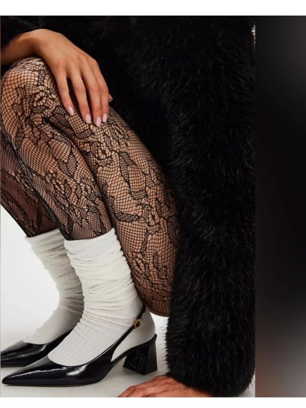 Free People Limitless Lace Tights M/L